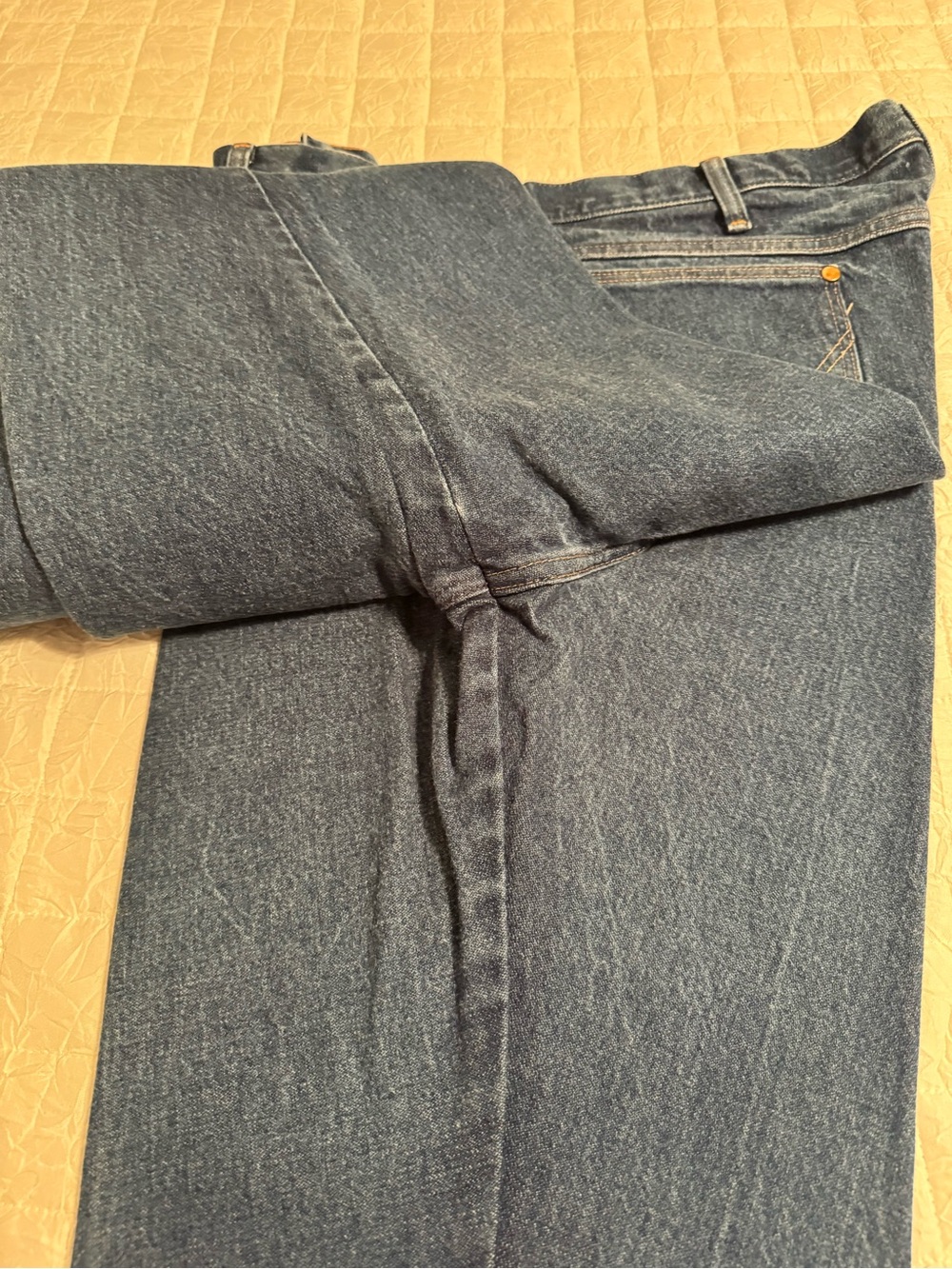 Wrangler Men's Blue Denim Jeans #5 - Picture 7 of 7